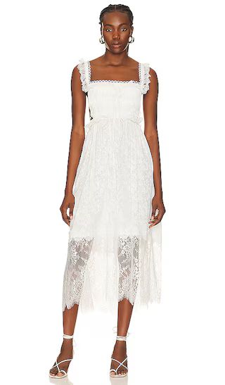 Deane Midi Dress in White | Revolve Clothing (Global)