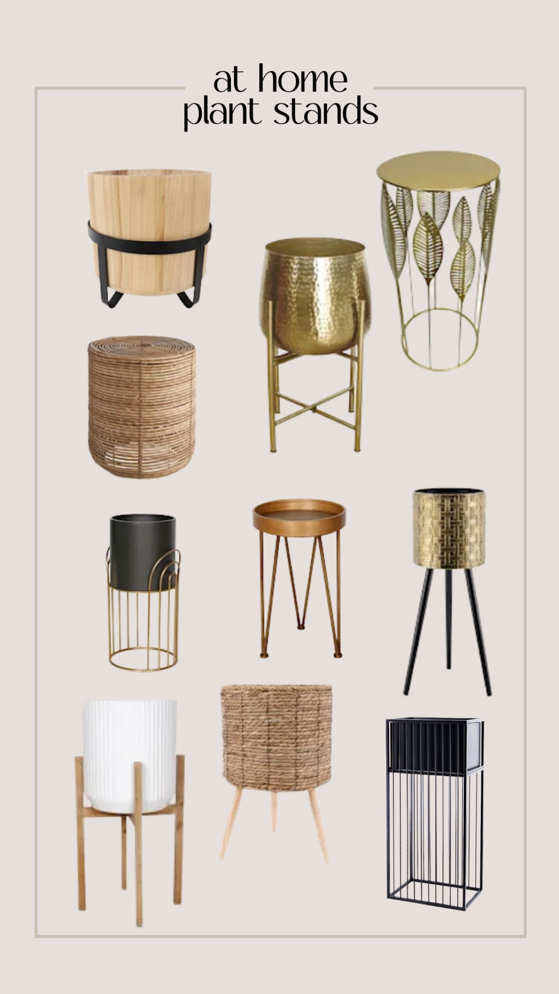 So many cute aesthetic and affordable plant stand options @athomestores right now!!

#LTKhome #LTKfindsunder100