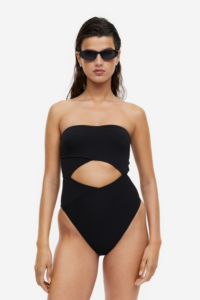 High-leg bandeau swimsuit | H&M (UK, MY, IN, SG, PH, TW, HK)