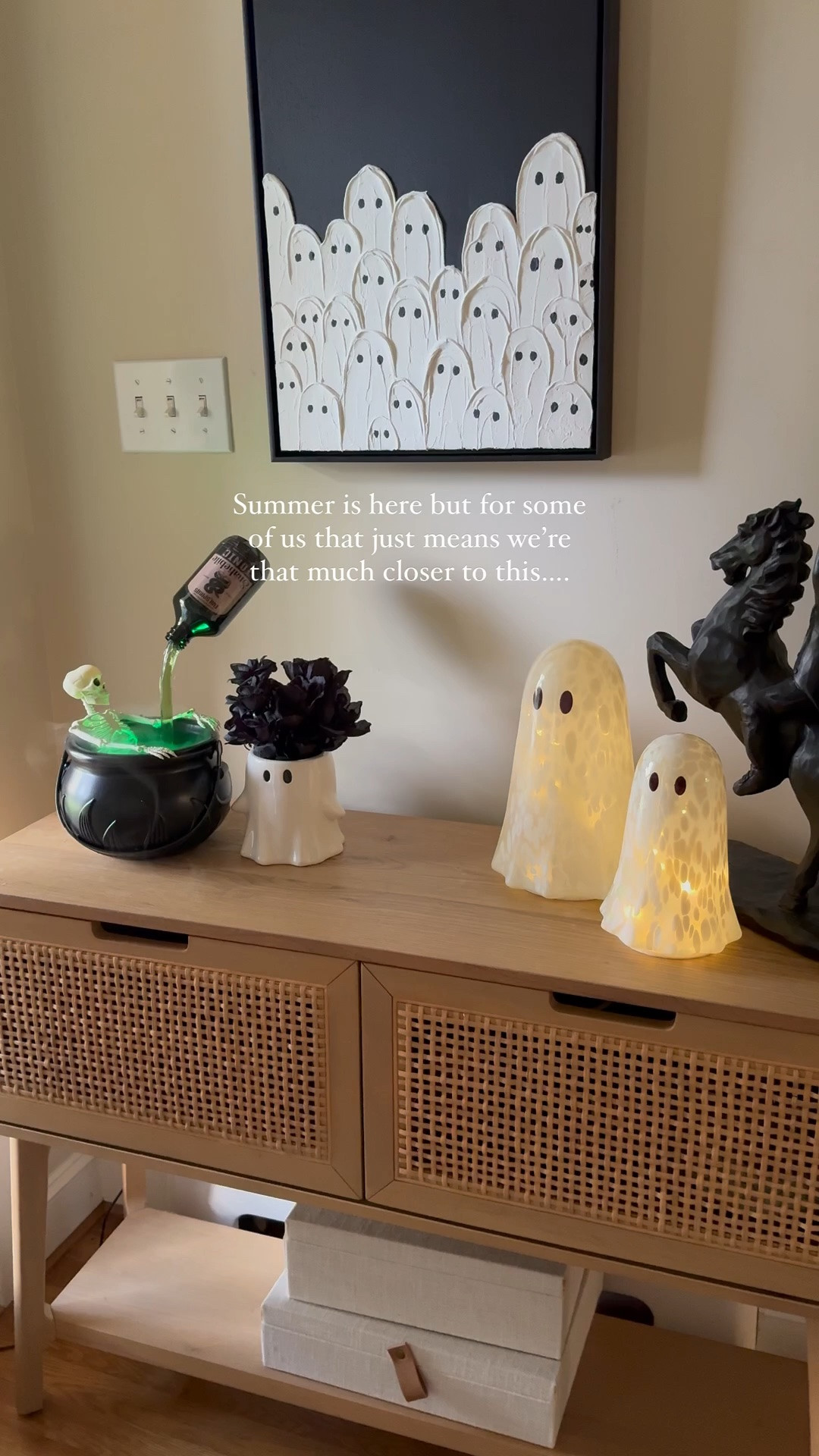 This skeleton cauldron I shared last year went super viral and for good reason! It’s a total showstopper and perfect decor touch for those who love spooky season! I know we’re less than one day into summer but for me that means it’s only a few months before it’s time to pull out all the skeletons!!

#LTKHome #LTKSeasonal