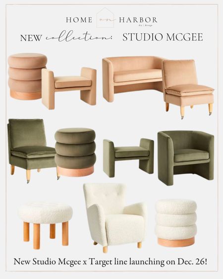 Velvet and boucle furniture from the new studio McGee x Target line 

#LTKhome #LTKSeasonal