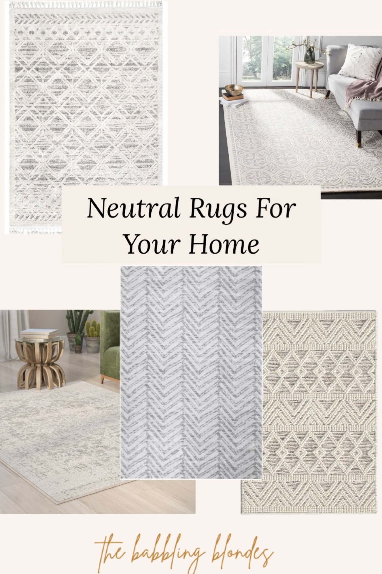 Top 10 neutral rugs for your home! 

#LTKSpringSale #LTKover40 #LTKhome