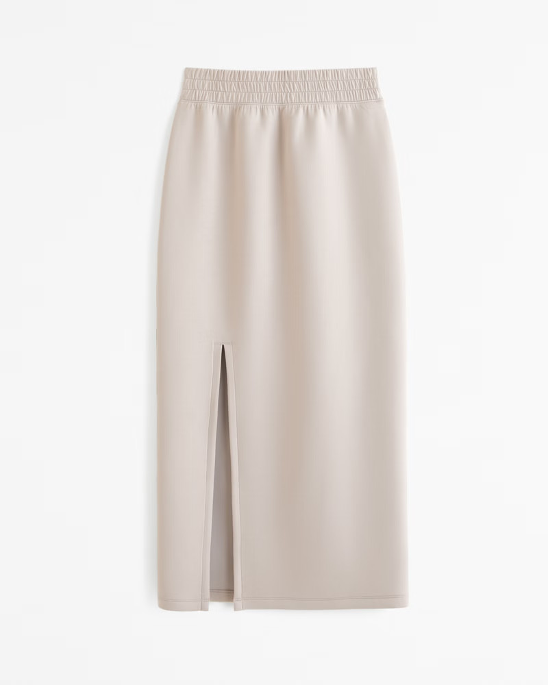 YPB neoKNIT Column Midi Skirt | Abercrombie & Fitch (US)