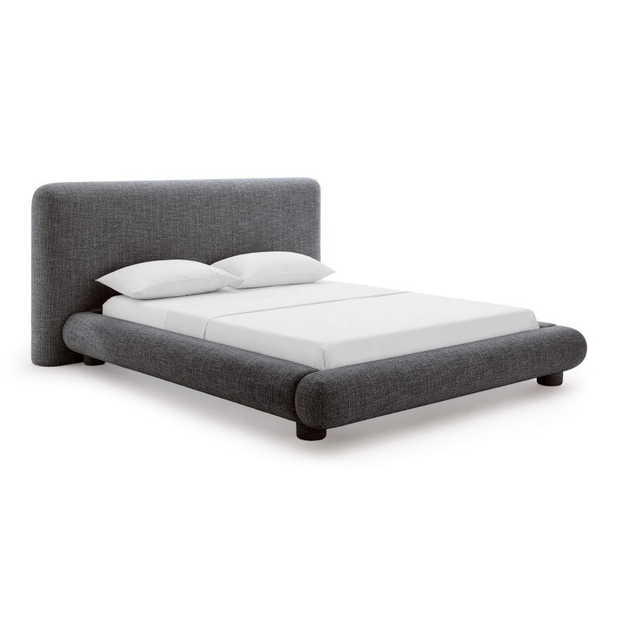 Adonis Modern Low Profile Woven Fabric Upholstered Platform Bed | Eternity Modern