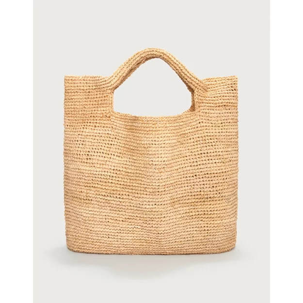 Raffia Foldover Large Bag | The White Company UK & ROW