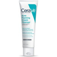 CeraVe Acne Foaming Cream Cleanser, Acne Treatment Face Wash with 4% Benzoyl Peroxide and Niacinamide (5 fl. oz) | Dermstore (US)