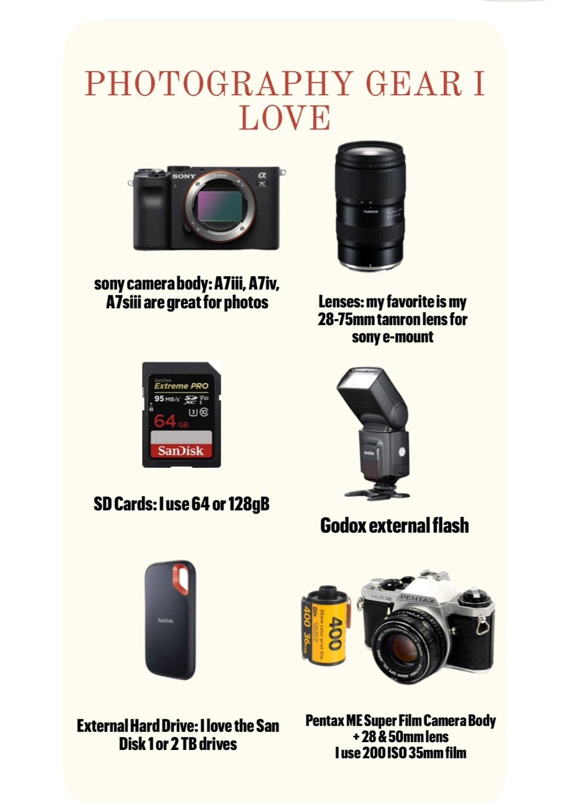 Some of my top items for my photography gear!! PS- if you buy the Canon G7 X mark 2 from QVC versus Amazon, Target etc you can pay an interest free installments over the next like 4 to 6 months!!! 

#LTKSaleAlert #LTKSummerEdit