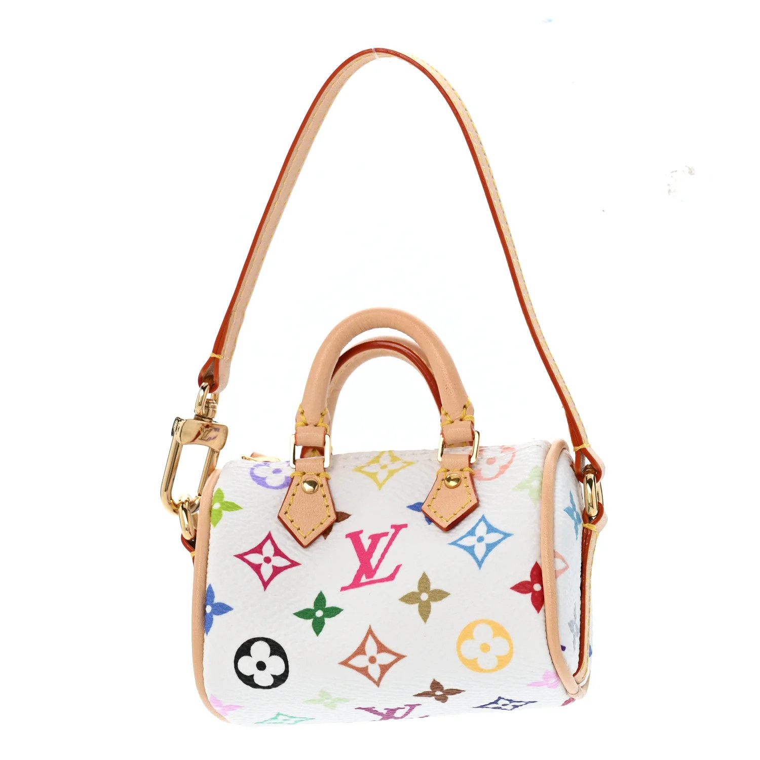 x TM Micro Speedy Bag Charm White | FASHIONPHILE (US)