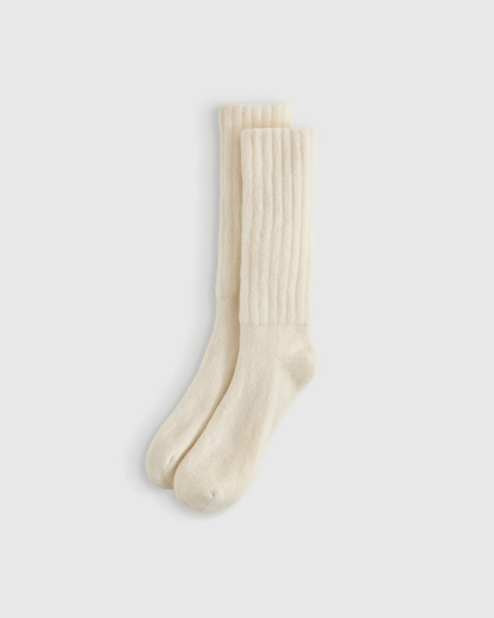 Women's Mongolian Cashmere Slouch Sock in Ivory | Quince