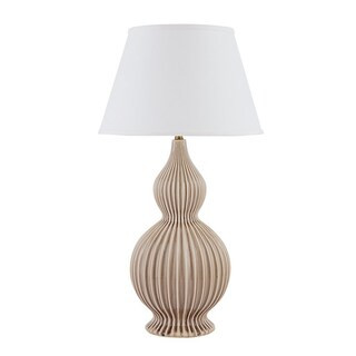 Ruby Table Lamp, Fluted Ceramic Gourd | Ballard Designs | Ballard Designs, Inc.