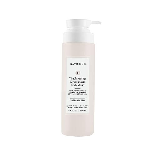 Naturium The Smoother Glycolic Acid Exfoliating Body Wash, Soft & Smoothing Cleanser, 16.9 oz | Amazon (US)