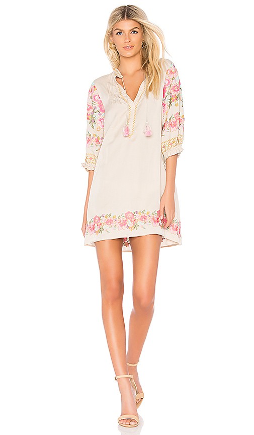 Spell & The Gypsy Collective Cleo Tunic Dress in Latte | Revolve Clothing (Global)