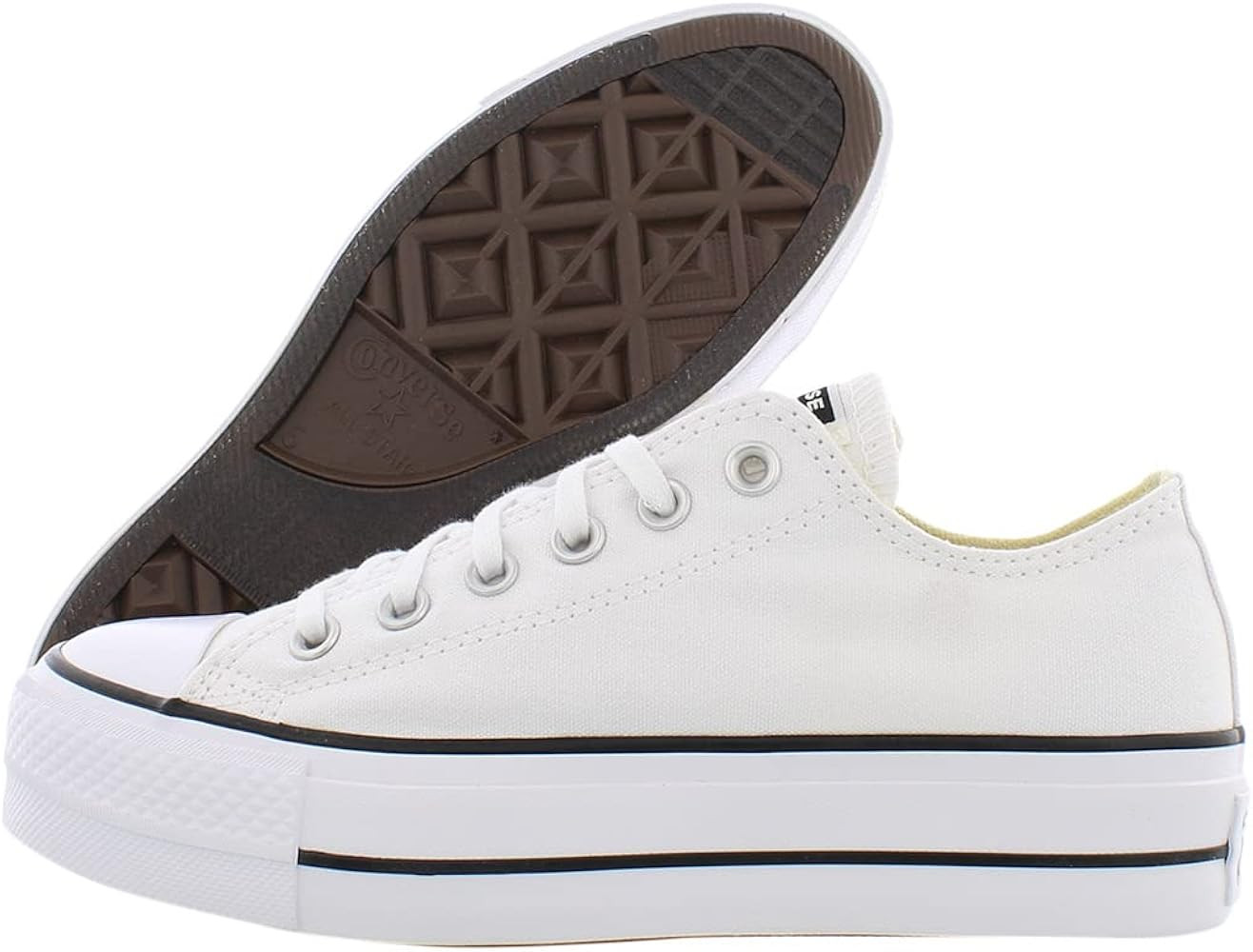 Converse Women's Chuck Taylor All Star Lift Platform Denim Fashion Sneakers | Amazon (US)