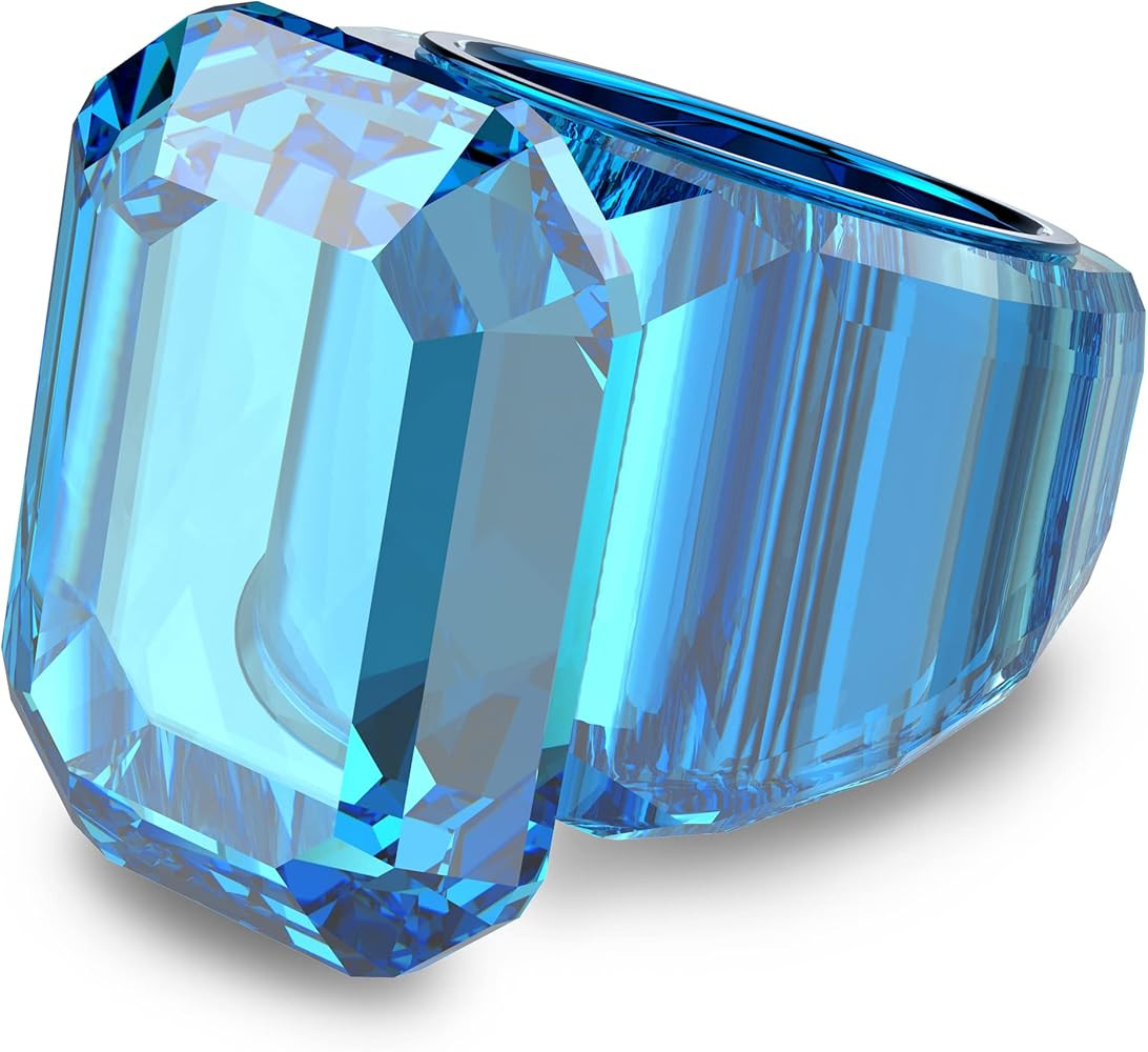 SWAROVSKI Lucent Cocktail Ring Jewelry Collection, Blue Crystal, Pink Crystal | Amazon (US)
