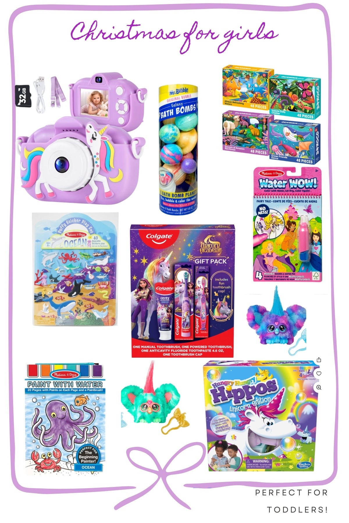 Toddler girl easy and fast gift ideas! 💜 
Toddler gifts, gifts for girls, gifts, gifts for toddlers

#LTKHoliday #LTKGiftGuide #LTKKids