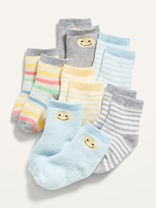6-Pack Printed Crew Socks for Baby | Old Navy (US)