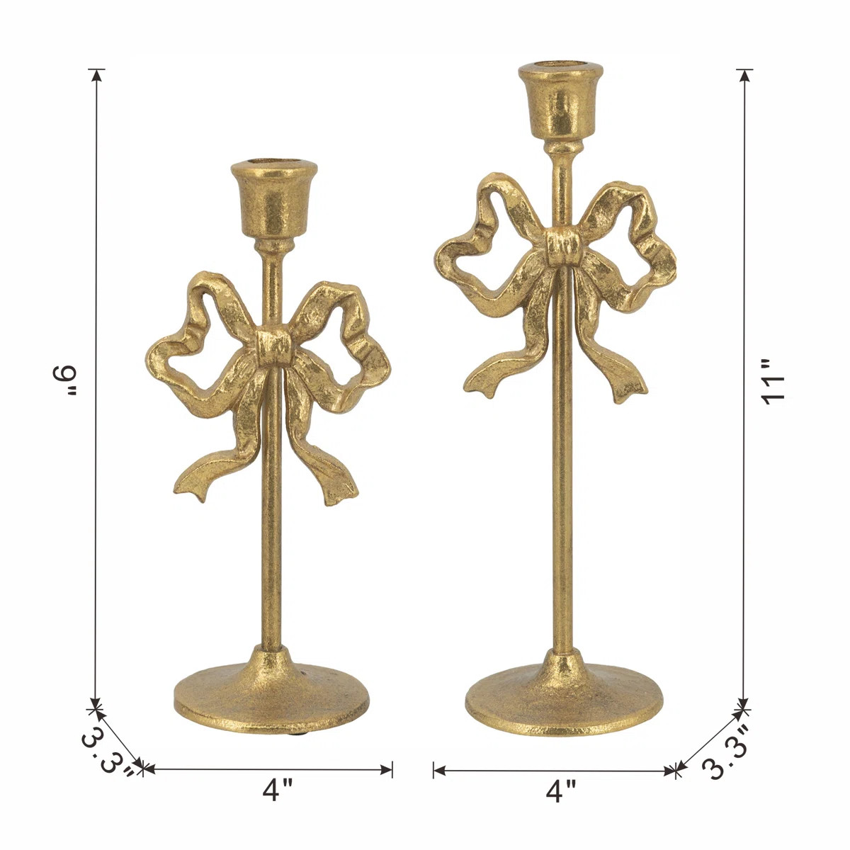 Bow Candle Holder (Set of 2) | Wayfair North America