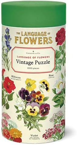 Cavallini Papers & Co. 1,000 Piece Puzzle, Language of Flowers (PZL/LNGFLR) | Amazon (US)