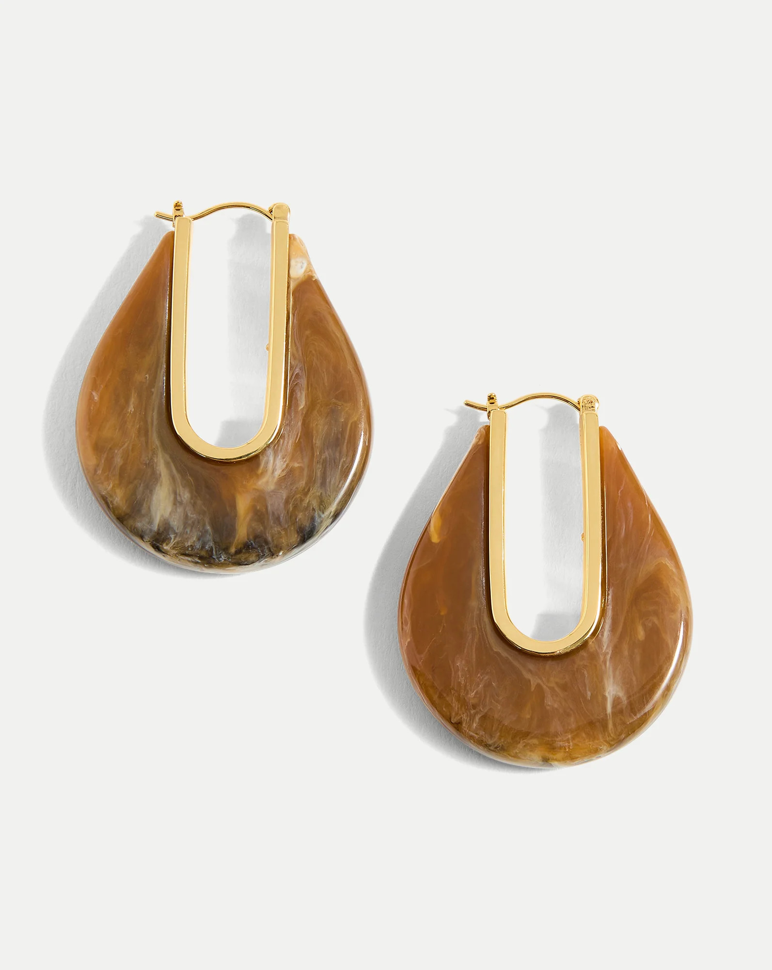 Resin Drop Hoop Earring | Veronica Beard