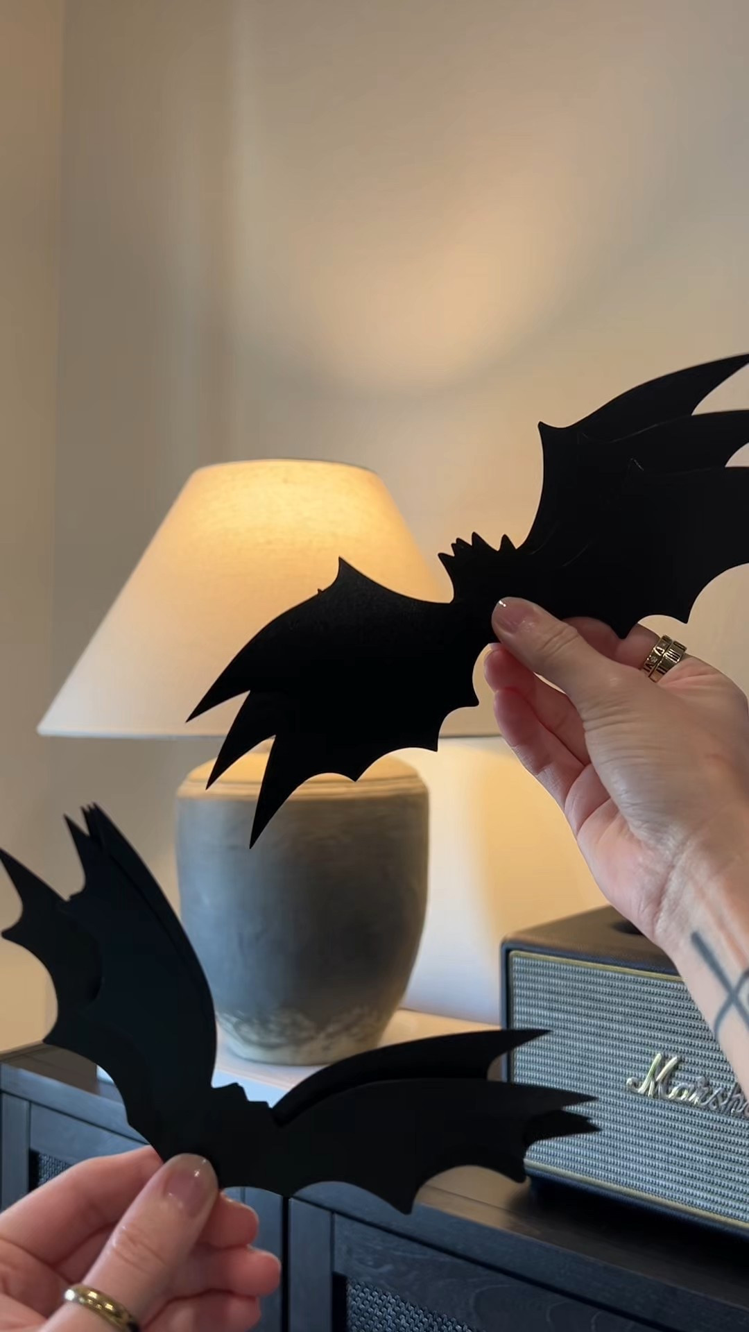 Just me casting spells on my living room again. 🤭🪄

Incorporating Halloween decor into your existing decor doesn’t really take much. Just a few things from Amazon and Dollar Tree can go a long way! Sometimes simple and minimal is all you need. What do you think!?

🦇 The bat shadows in the lamp might be my favorite detail. Love a good easy Halloween decor hack!!

#LTKSeasonal #LTKHome #LTKHalloween