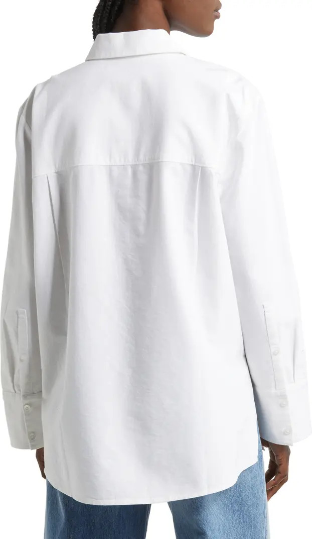 Oversize Cotton Button-Up Shirt | Nordstrom