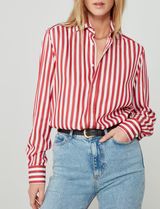 The Boyfriend: Tencel, Maple Red Stripe | With Nothing Underneath