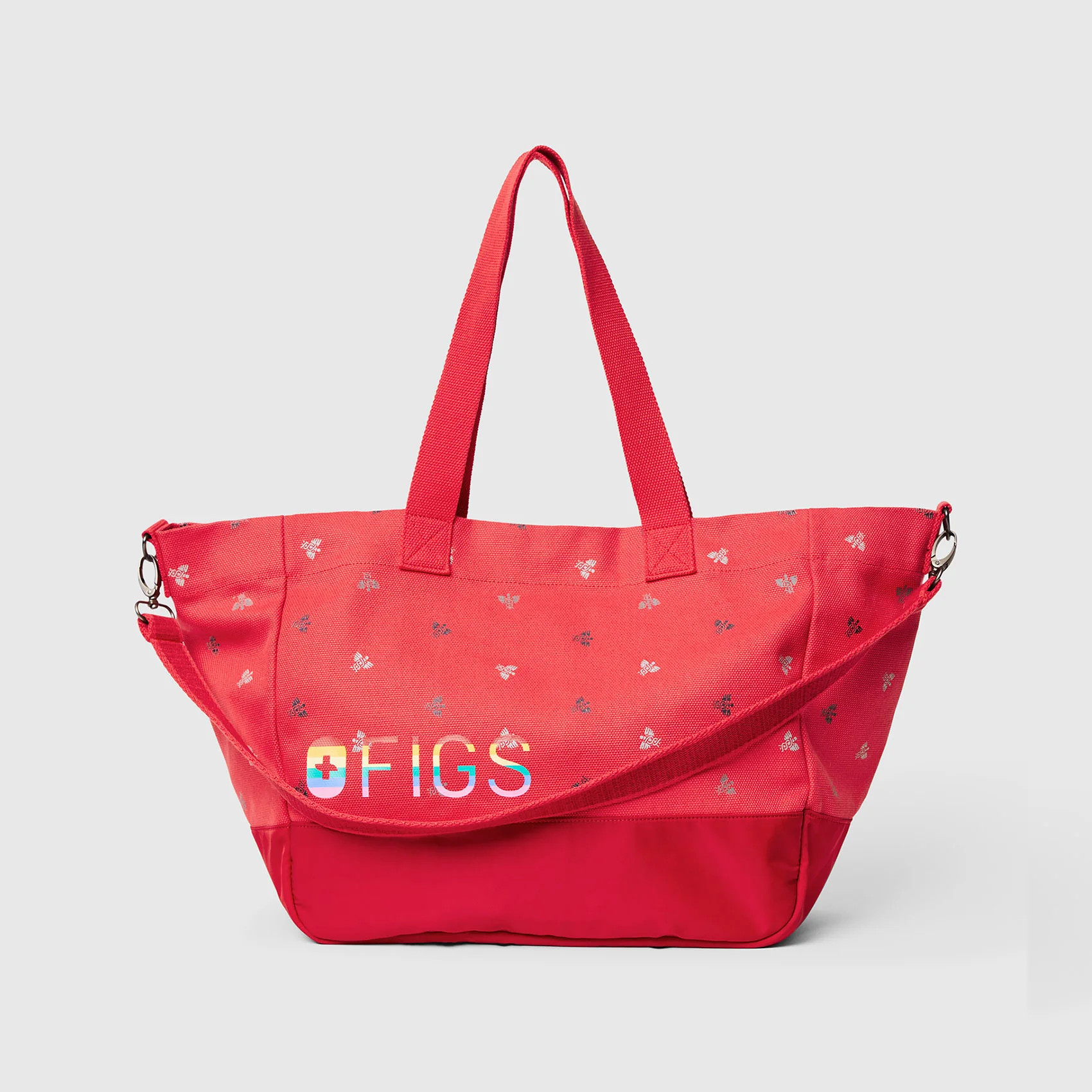 Pride Caduceus Laminated Tote - Hibiscus · FIGS | FIGS