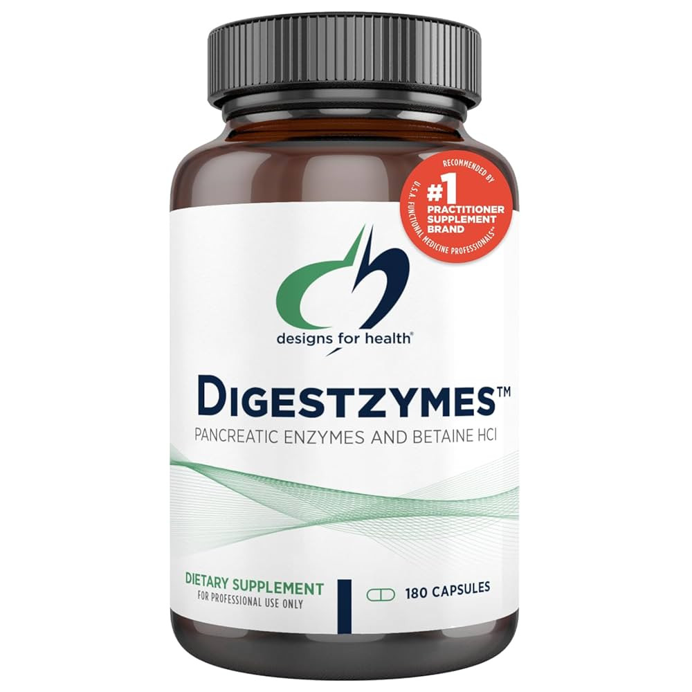 Designs for Health Digestzymes - Digestive Enzymes + Betaine Hydrochloride for Gas & Bloating Rel... | Amazon (US)