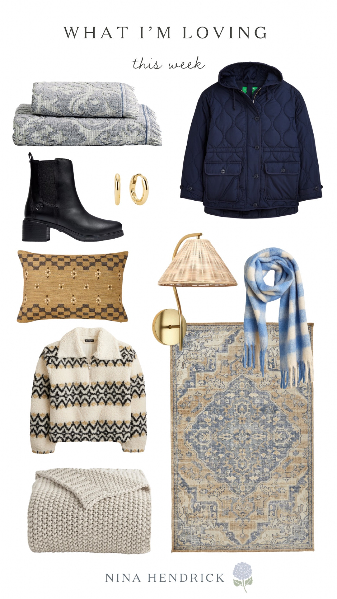 What I’m loving this week from pottery barn, J Crew, target, and mejuri 

#LTKSaleAlert #LTKHome #LTKStyleTip