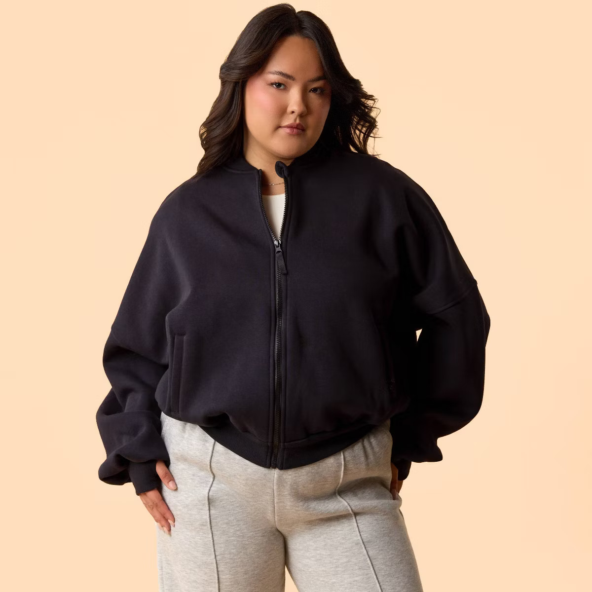 Blogilates Women's Marshmallow Bomber Jacket | Target