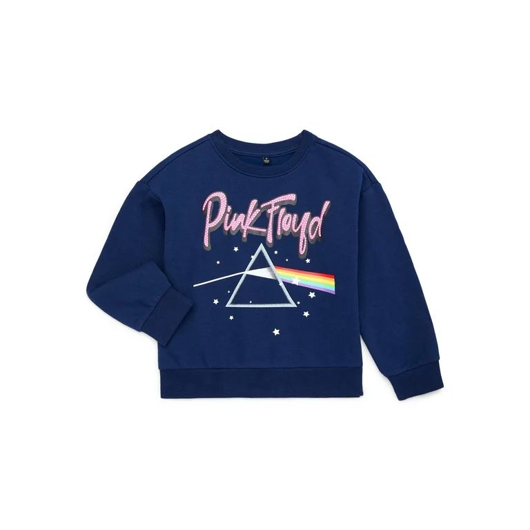 Pink Floyd Girls Crewneck Sweatshirt, Size 4-16 - Walmart.com | Walmart (US)