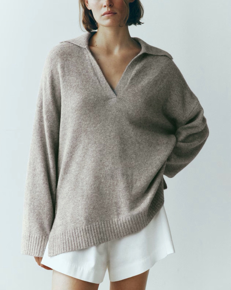 Taupe collared sweater

#LTKSeasonal