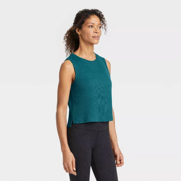Women's Active Cropped Tank Top - All in Motion™ | Target