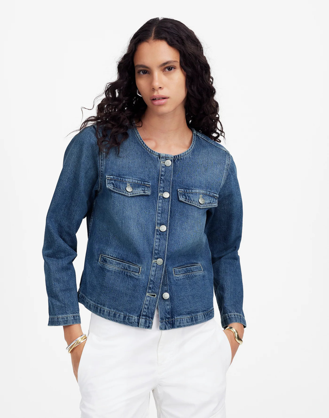 Denim Lady Jacket in Plymouth Wash | Madewell | Madewell