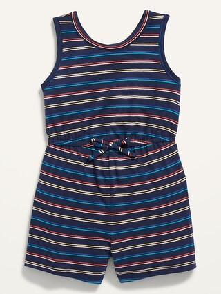 Printed Sleeveless Jersey Romper for Toddler Girls | Old Navy (US)