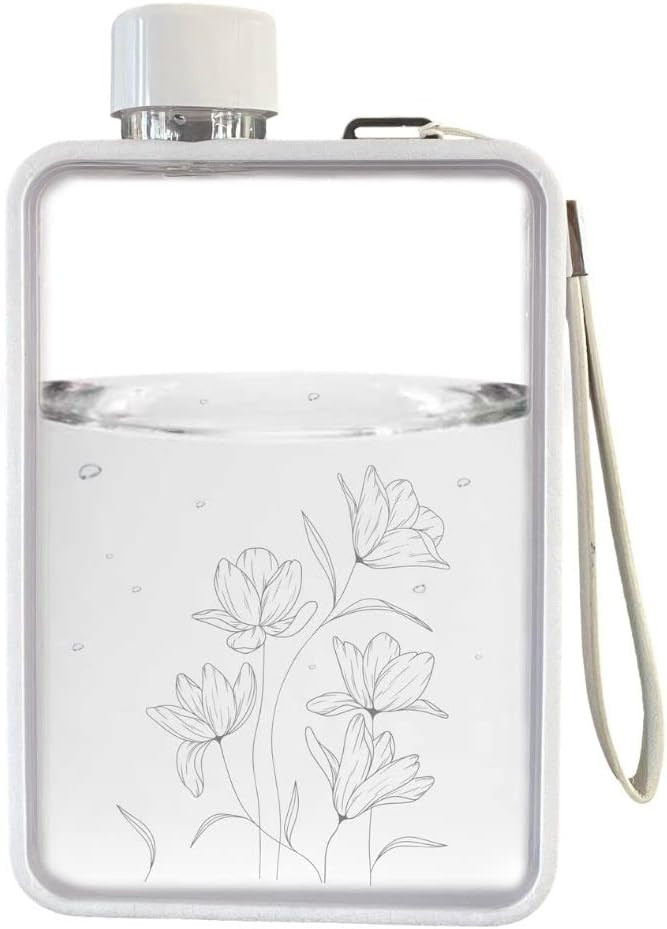 FLATMOSPHERE - 13OZ Flat Water Bottle - BPA free - Leak proof – Elegant slim portable Unique Fl... | Amazon (US)