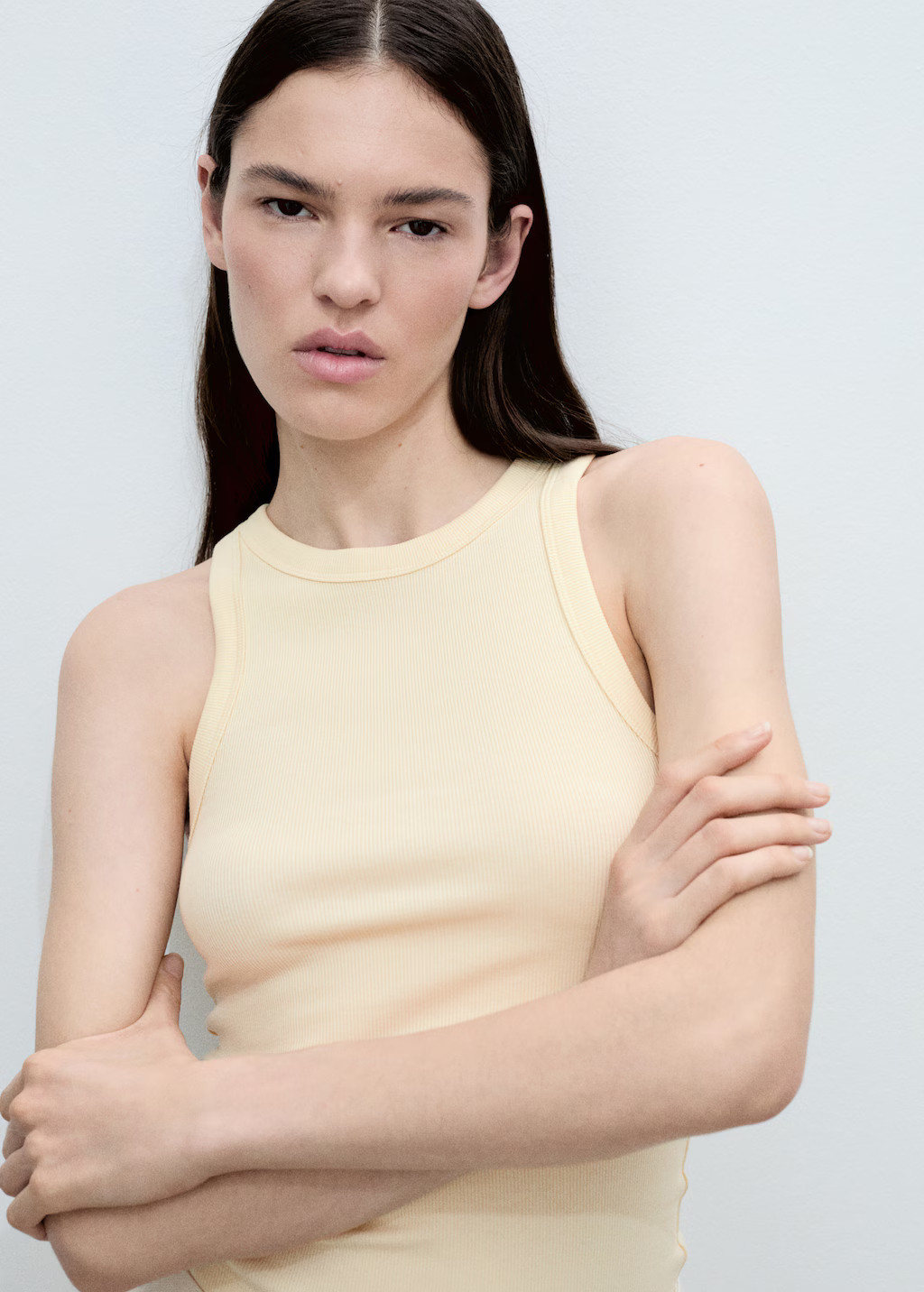 Ribbed cotton-blend topCurrent price [US$ 22.99]US$ 22.99 | Mango (US/MX/AU)