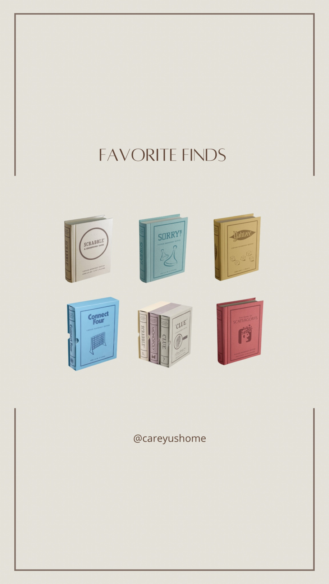 The best way to upgrade your board game collection. Love these vintage inspired bookshelf board games  

#LTKGiftGuide #LTKhome #LTKstyletip