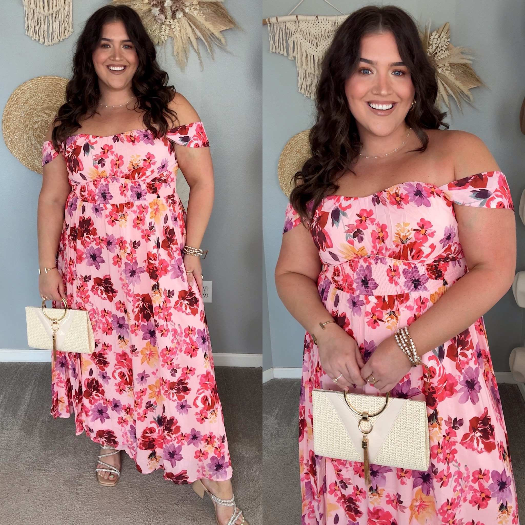 Amazon affordable dress under $50! 🌺 Summer maxi dress, off the shoulder, halter neck, vacation resort wear style, wedding guest 
Size XL
Additional limited time promo code: VMKJ67Y8

#LTKMidsize #LTKStyleTip #LTKSaleAlert