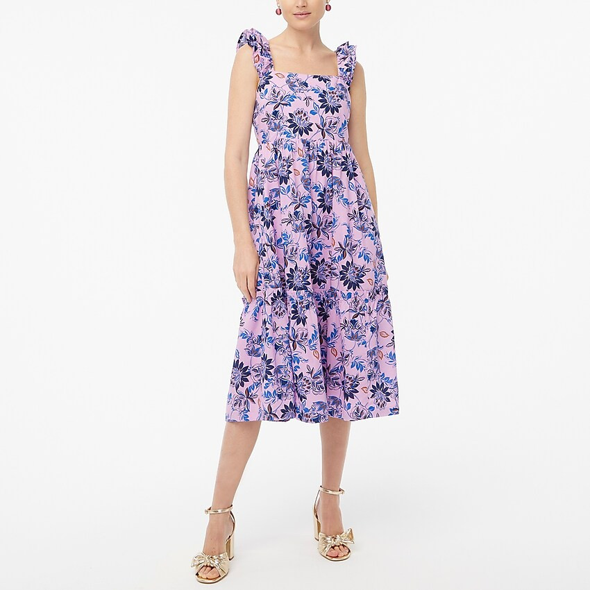 Squareneck midi dress | J.Crew Factory