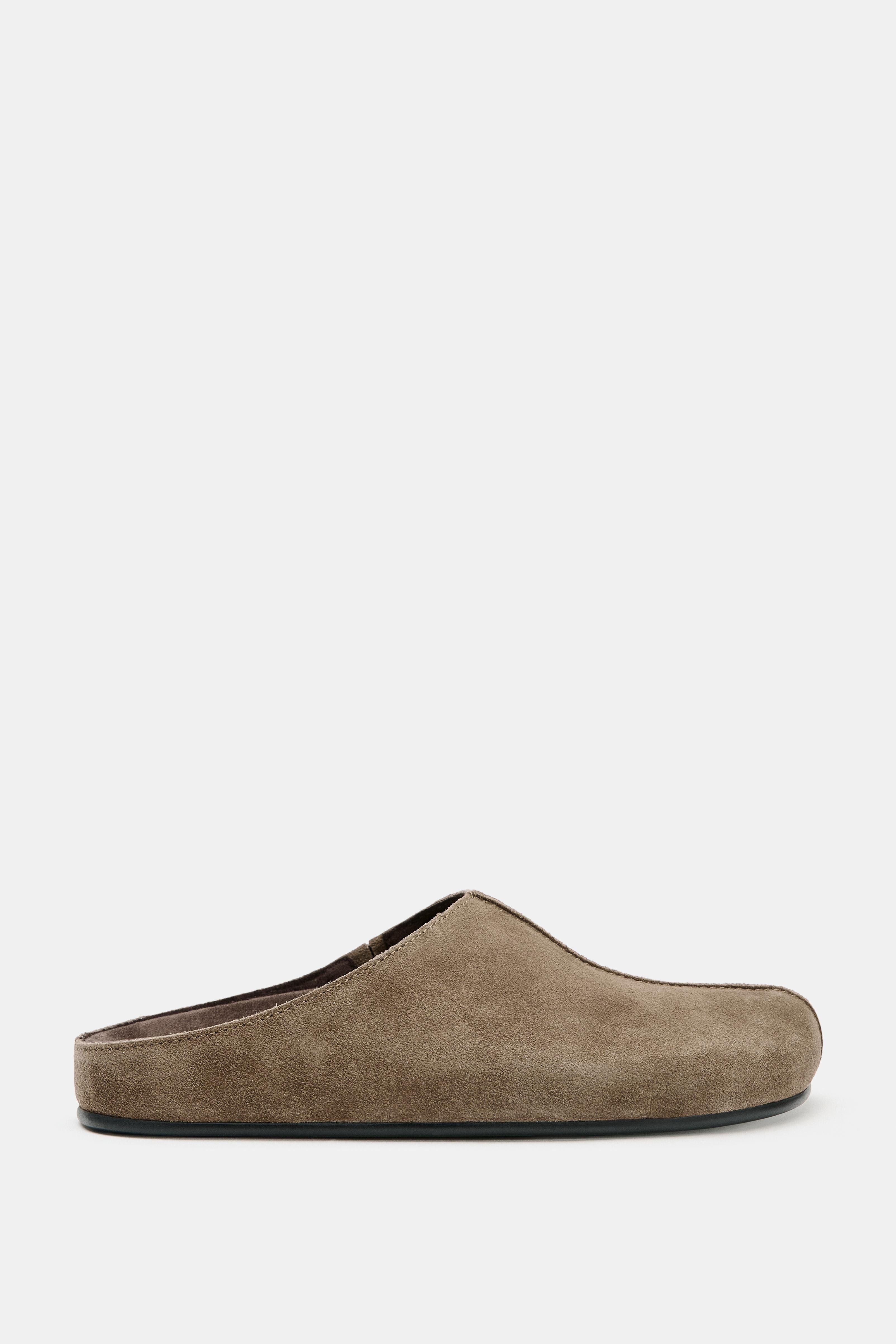 SPLIT SUEDE CLOGS | Zara UK