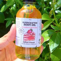 Handcrafted Strawberry Shortcake Body Multi-Use Oil For Care Moisturizer | Etsy (US)