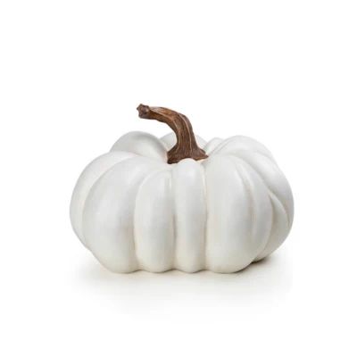 Large Resin Pumpkin Decoration in White | Bed Bath & Beyond | Bed Bath & Beyond