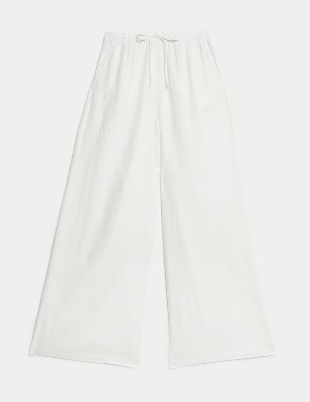 Pure Linen Palazzo Trousers | Marks & Spencer (UK)