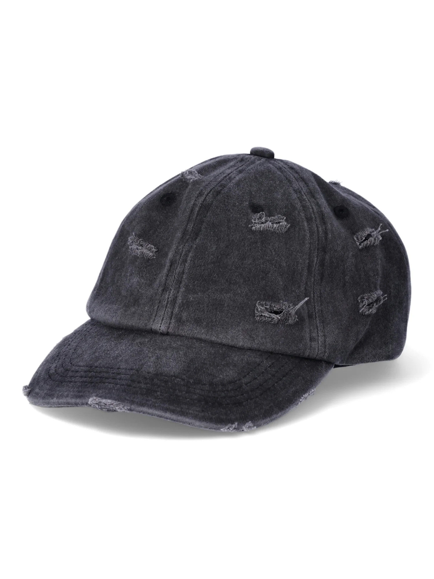No Boundaries Women's Distress Baseball Hat, Dark Grey | Walmart (US)