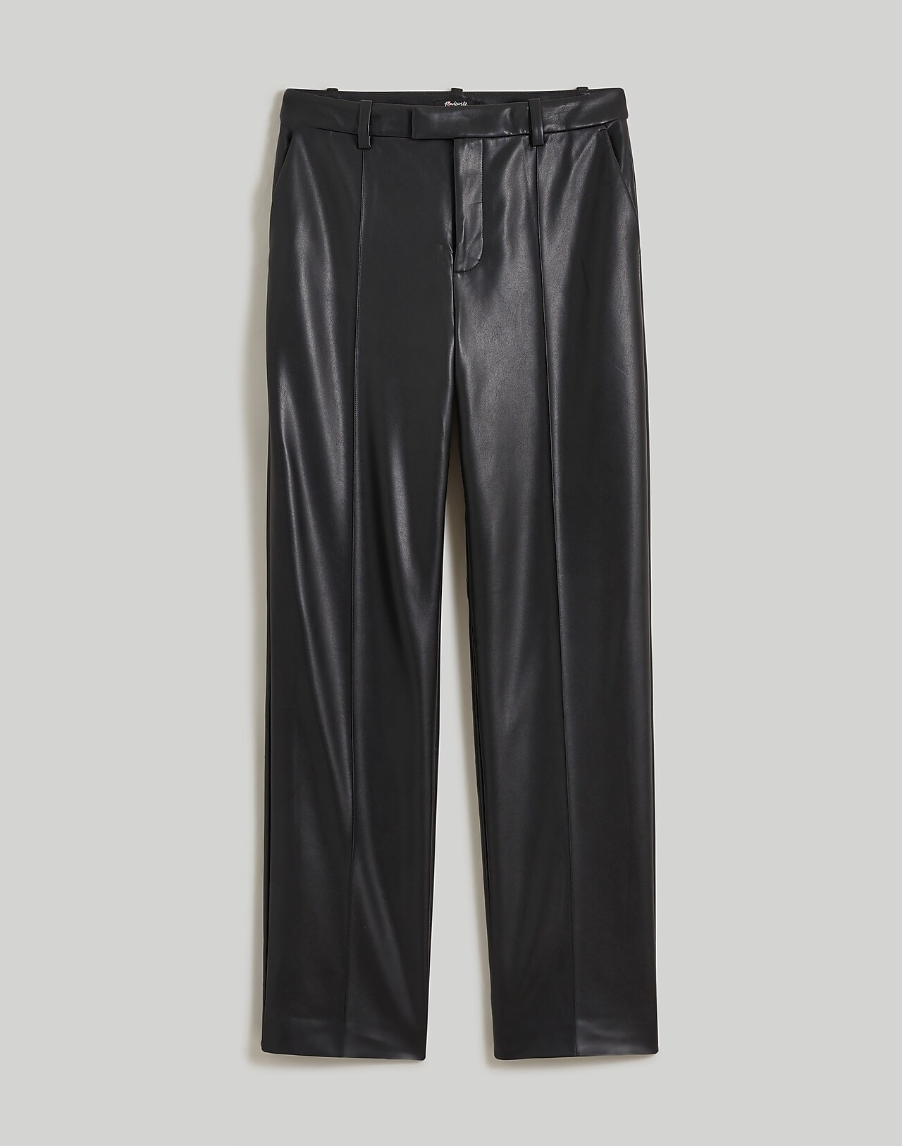 Madewell x Aimee Song Slim Tapered Pants in Faux Leather | Madewell