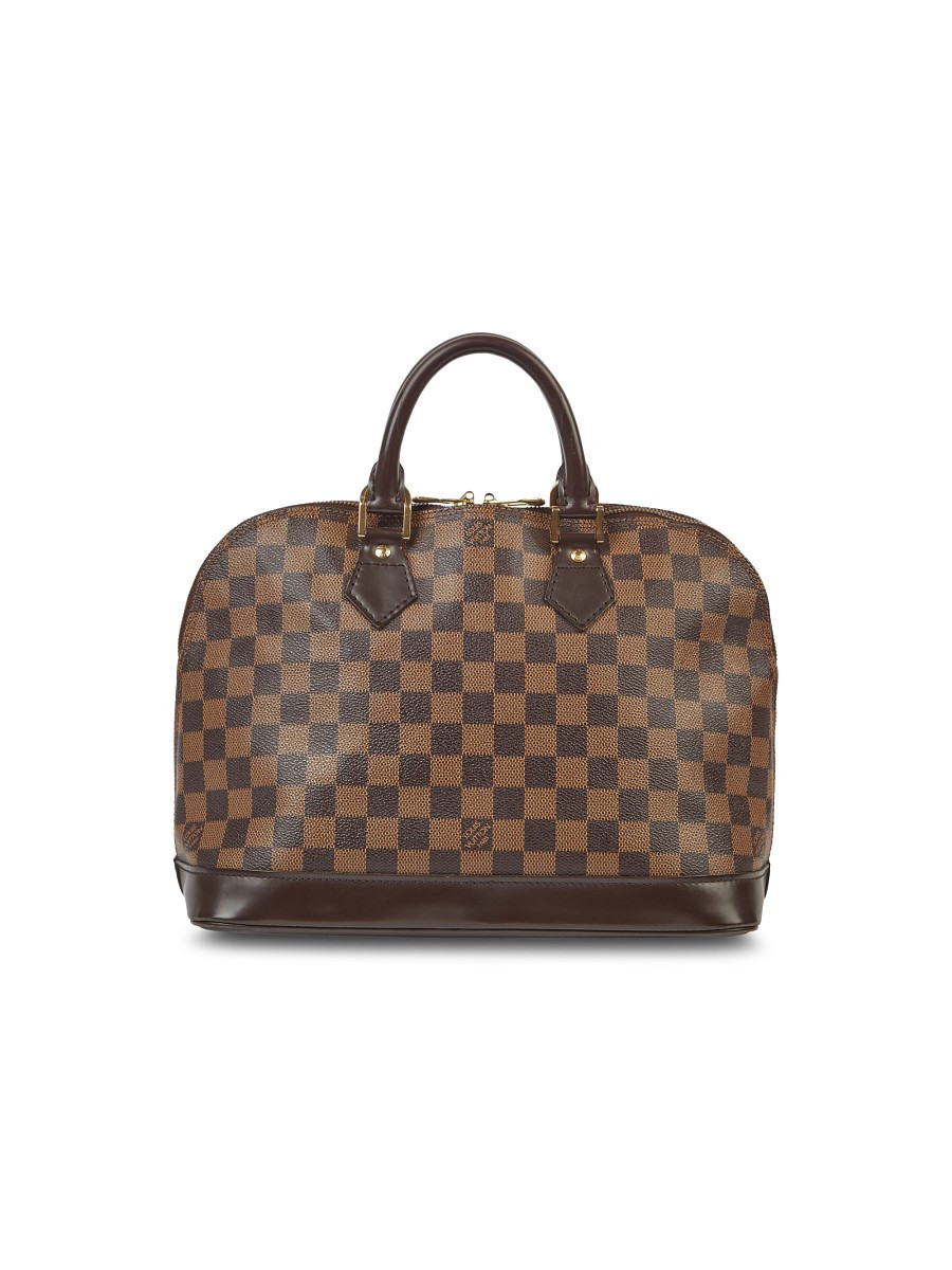 Louis Vuitton Women's Alma PM Damier Ebene Canvas Top Handle Bag - Brown | Saks Fifth Avenue OFF 5TH
