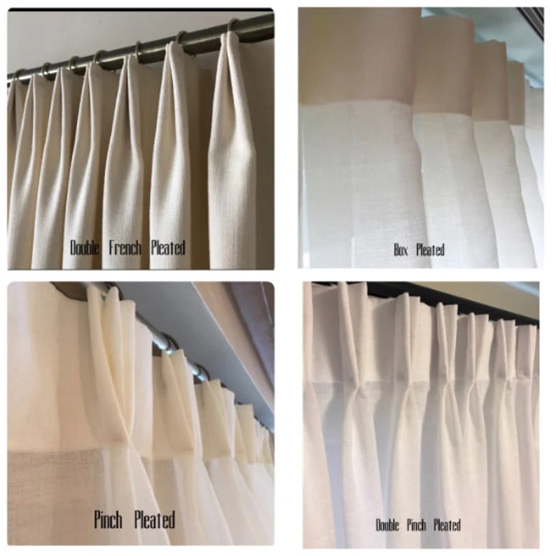 Custom Faux Linen Sheer Curtain: Pinch Pleat Designer Drapery | Etsy (US)