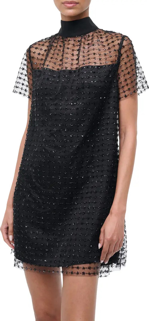 Ilana Beaded Tulle Minidress | Nordstrom