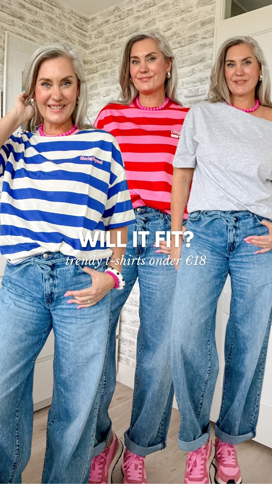 3 trendy t-shirts onder 18 euro en allemaal tall girl approved. Ik draag de streep shirts in medium en het grijze shirt in large (ik heb brede schouders). 



#LTKnederlands #LTKstyletip #LTKeurope